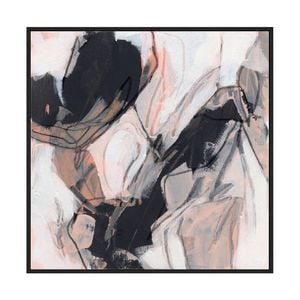 Artey | Tangerine Tango II - Framed Canvas - Black Frame - 140 x 140cm