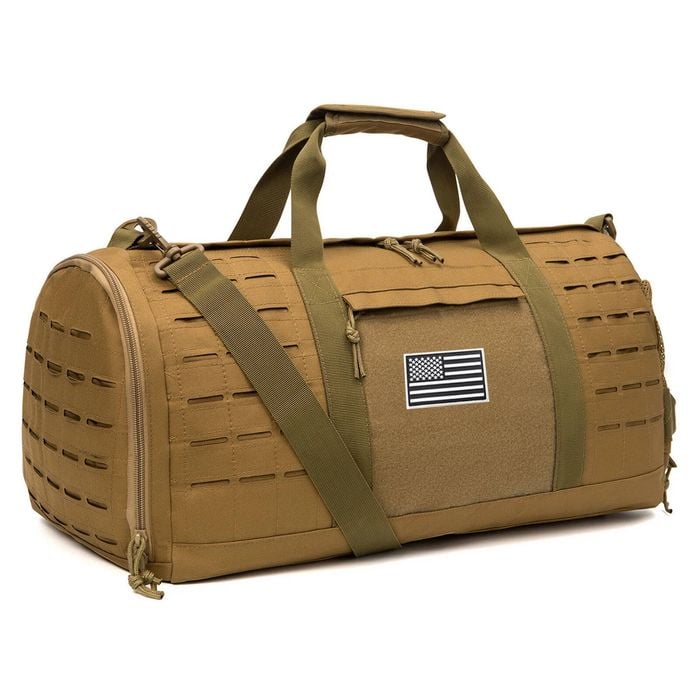 NNEOBA 40L Tactical Sport Gym Duffle Bag Travel Training Bag Khaki