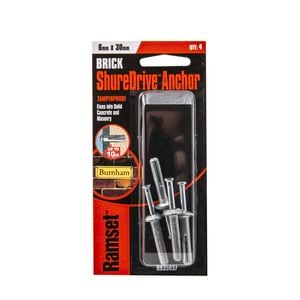 Ramset ShureDrive Anchor 6 x 30mm - 4 Pack