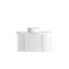 Attica 900mm White Matte Bentwood Heritage Curved Vanity With Pure White Top
