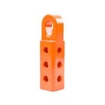 4wd Recovery Soft Shackle Hitch (sk+ Pro) With Teardrop Shaped Eyelet - Orange