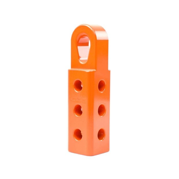 4wd Recovery Soft Shackle Hitch (sk+ Pro) With Teardrop Shaped Eyelet - Orange