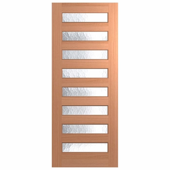 Hume 2040 x 820 x 40mm Entrance Door SPM Savoy Cathedral Glass XS28