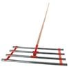 Atlas Trade Hardwood Handle Top Soil Spreader Landscaping Rake