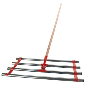 Atlas Trade Hardwood Handle Top Soil Spreader Landscaping Rake