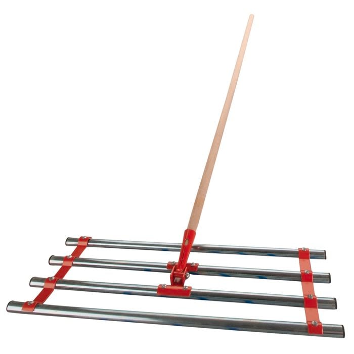 Atlas Trade Hardwood Handle Top Soil Spreader Landscaping Rake