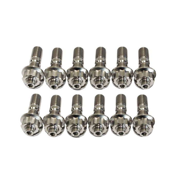Titanium Twin Turbo Charger Stud Kit For Toyota Landcruiser 200 Series V8 1VD-FTV