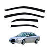 AUSGO Luxury Weather Shields for Mazda 323 Sedan 1998-2004 Weathershields Window Visors Wind Deflectors