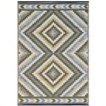 Reversible Outdoor Plastic Mat - Chatai Illusion-Multi - 150x240cm