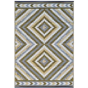 Reversible Outdoor Plastic Mat - Chatai Illusion-Multi - 150x240cm
