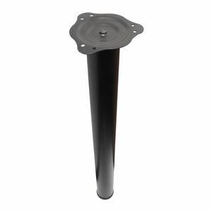 Adoored 60 x 710mm Black Round Adjustable Furniture Leg