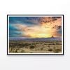 Grassland, Sunset & Mountains  Print 100% Australian Made 90x60cm  (Poster)