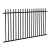 RapidFence 2200 x 1200mm Black Steel Pool Picket Fence Panel