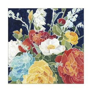 Artey | Midnight Florals I - Stretched Canvas - Stretched Canvas - 120 x 120cm