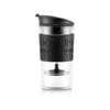 Bodum 0.35 L Off white TRAVEL PRESS SET Coffee maker with extra lid, double wall, plastic body, 0.35 l, 12 oz 1 pcs