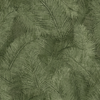 Grandeco 53cm x 10.05m Dark Green Leaf Wallpaper