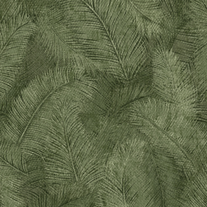 Grandeco 53cm x 10.05m Dark Green Leaf Wallpaper