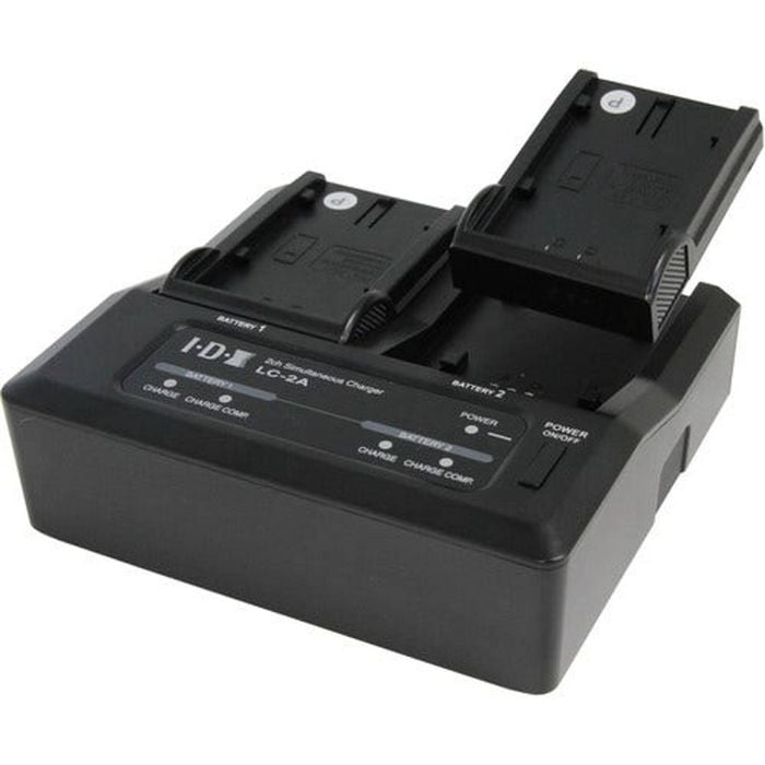 Idx Dual Battery Charger For Select Canon, Panasonic And Sony Batteries