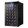 Devanti Black 28 Bottle Wine Cooler Fridge