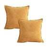 SOGA 2X 45CM Wabi-Sabi Arches Mustard Throw Pillows