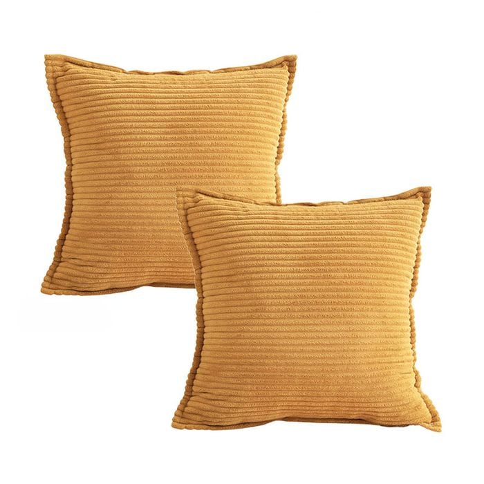 SOGA 2X 45CM Wabi-Sabi Arches Mustard Throw Pillows