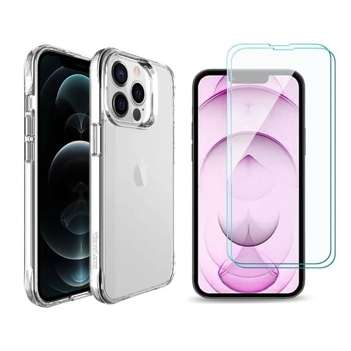 Icoverlover For Iphone 13 Pro Max Case + [2-pack] Glass Screen Protectors Clear