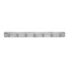 Mode 7 Brushed Nickel Hooks On White Wash Board Key Rack