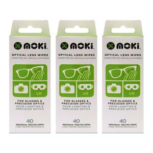 3x 40pc Moki Optical Lens Wipes Cleaner Cleaning Wet Tissue for Camera/VR/Phone