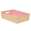 Stakt 4.2L Yellow/Pink Two Tone Medium Scallop Storage Basket