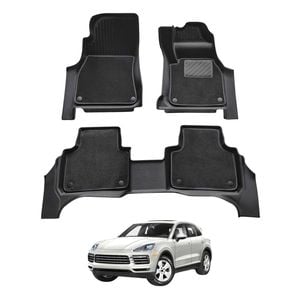 AUSGO Double-Layer Car Floor Mats for Porsche Cayenne 9YA Series 2018-Onwards All-Weather Floor Liners