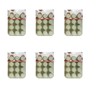 6x 12pc Topchef Silicone Heat Resistant Large Muffin Tray 29x22cm Assorted