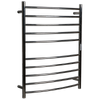 Hotwire 130W 900 x 700mm Stainless Steel 10 Bar Curved Round Heated Towel Rail with Timer