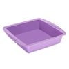 Hygiplas Flexible Silicone Square Bake Pan Purple 245mm Commercial Kitchen Bakeware