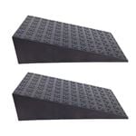 NNETM 2PCS Squat Wedge Heel & Calf Stretcher Board (Black)