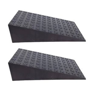 NNETM 2PCS Squat Wedge Heel & Calf Stretcher Board (Black)