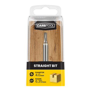 Carbitool 4.00mm TCT Straight Router Bit