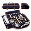 Catzon Portable Bartender Travel Bag Bar Kit Pouch For Carrying Bar Tools-blue