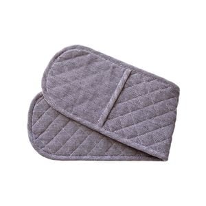 Herringbone Double Mitts - Black