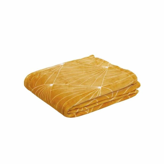 J.Elliot Celeste Flannel Throw Rug Mustard