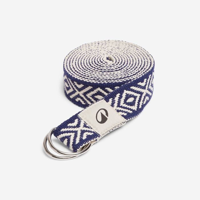 Decathlon - Yoga Strap 3 M  - Blue/greige Print - One Size