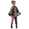 Sinister Skull Clown Horror Creepy Killer Scary Halloween Child Girls Costume M