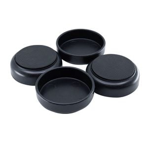 Surface Gard 60mm Black Non-slip Castor Cup - 4 Pack