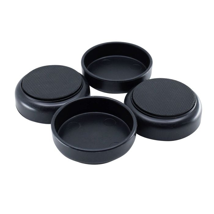 Surface Gard 60mm Black Non-slip Castor Cup - 4 Pack