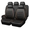 Catzon Pu Leather Car Seat Covers Full Set Universal Fit For Suvs Van Trucks-orange