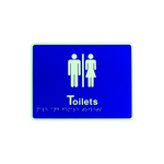 Lockwood Unisex Toilets Braille Signage