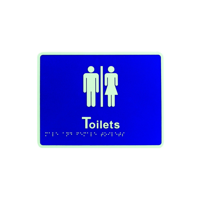 Lockwood Unisex Toilets Braille Signage