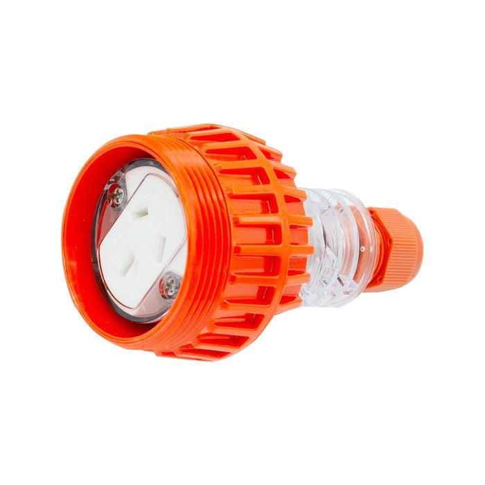 Deta 10A 250V Industrial 3 Pin Flat Straight Socket
