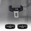 Seatbelt Buckle Silicone Protective Covers For Car Seat Belt Protector Universal Anti-scratch Interior Small Size Set Of 2