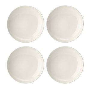 4pc Mikasa Cranborne Stoneware Pasta Bowl Set, 24cm - Cream