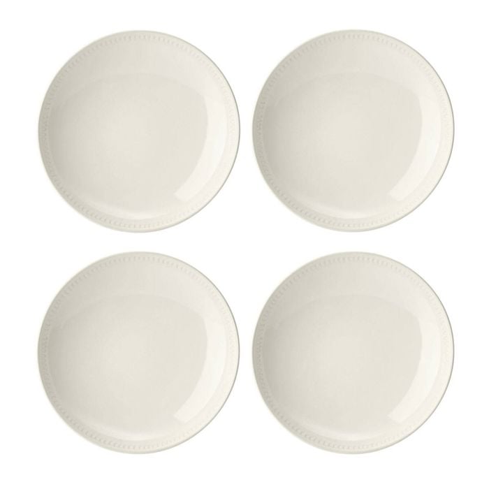 4pc Mikasa Cranborne Stoneware Pasta Bowl Set, 24cm - Cream